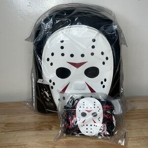 Friday the 13th Jason Glow In The Dark Backpack and Wallet Bundle